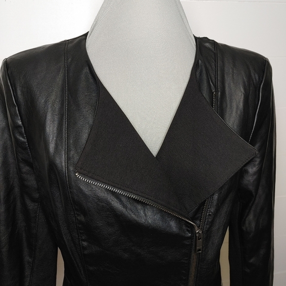 DKNY Faux Leather Jacket Size M - Picture 2 of 16